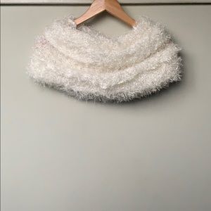 $20/2 Infinity Scarf Fluffy White Sherpa Wrap